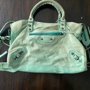 Handbag. Used condition. Aqua color.